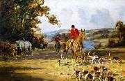 unknow artist Classical hunting fox, Equestrian and Beautiful Horses, 193. painting